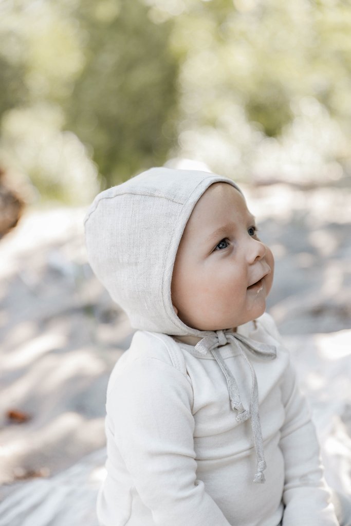 Sand Linen Bonnet