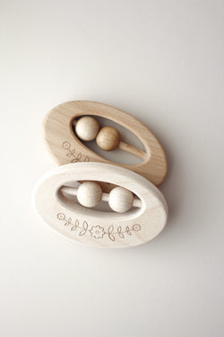Boho Wood Rattle + Toy