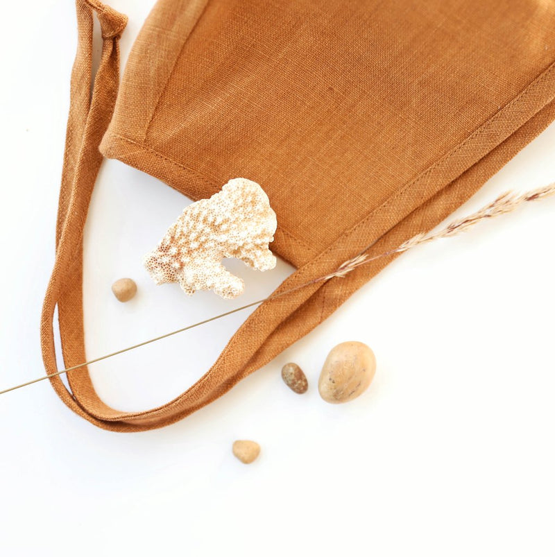 Rust Linen Bonnet