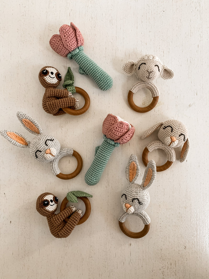 Handmade Sloth Rattle