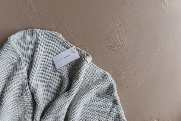 Oversize Chunky Knit Sweater | Heather Grey