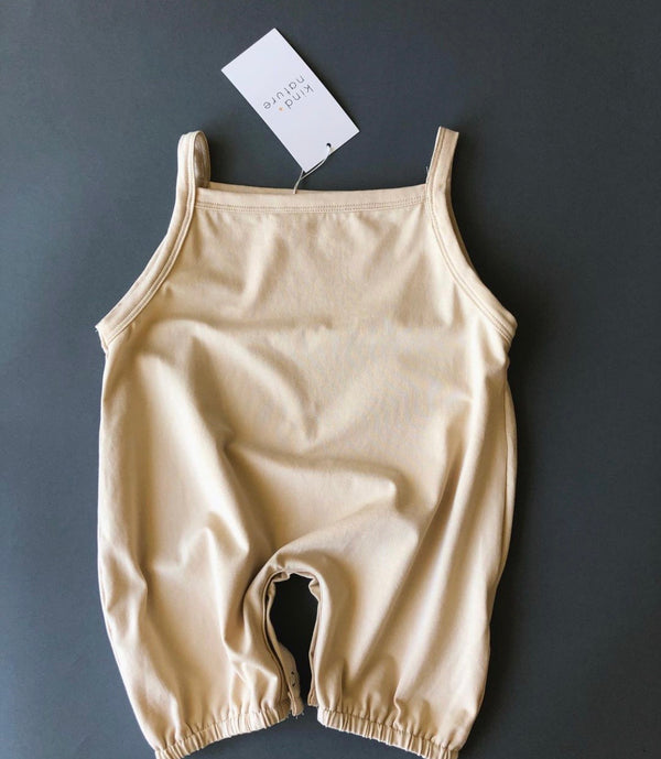 Faye Cotton Romper in Cream