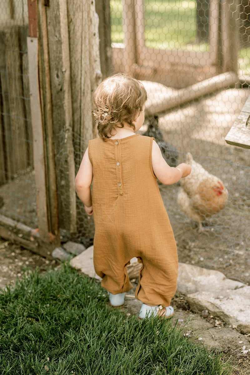 Tank Romper in Toffee