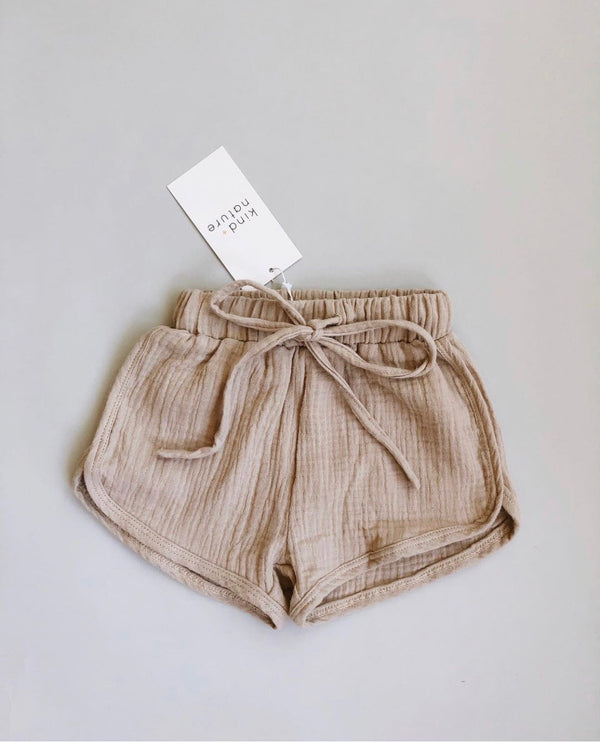 Milo Muslin Shorts in Sand